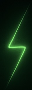 Neon-Blitz Symbol für Energie und Stromsparen